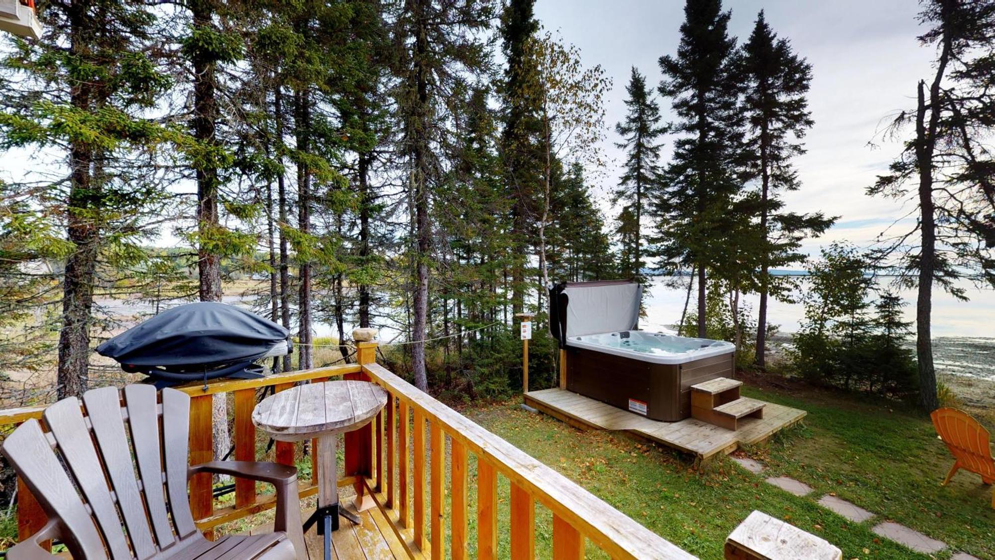Chalets Du Bout Du Monde Gaspe Bagian luar foto